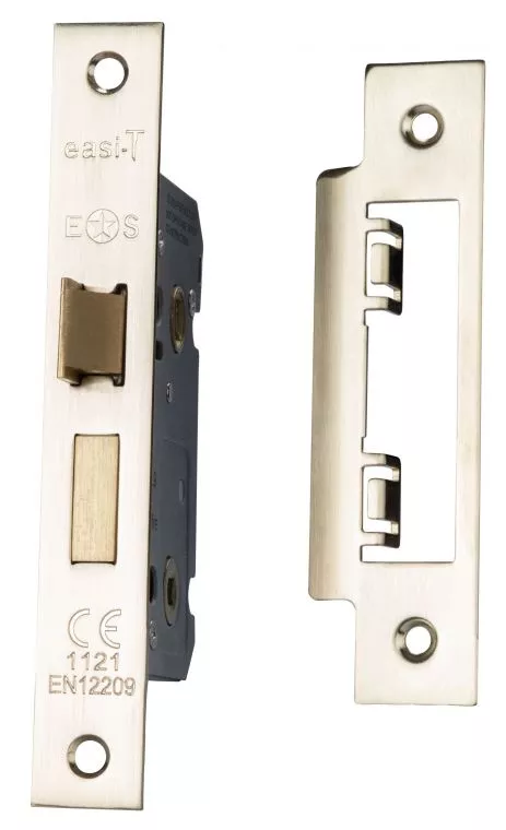 Eurospec - Easi-T Bathroom Lock 64mm Electro Brassed