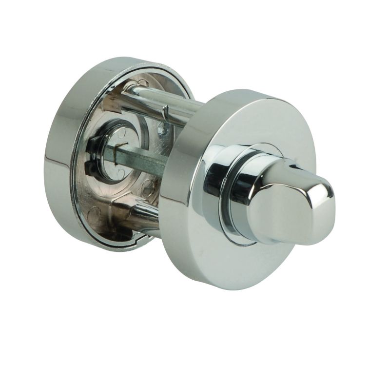 Jigtech Polished Chrome Round Bathroom Snib Turn & Release | JTA5500