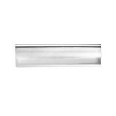 280x62mm Chrome Curved Pattern Foam Lined Letter Flap Tidy