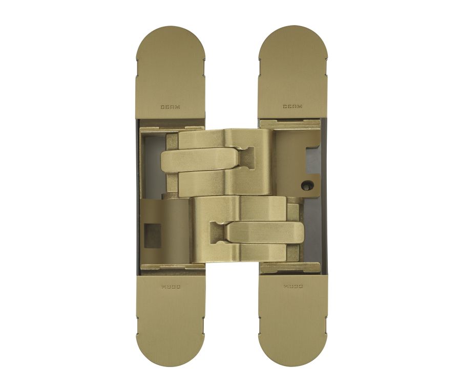 Ceam Satin brass 130mm 3D Concealed Hinge 1230 | CI001230OSG00