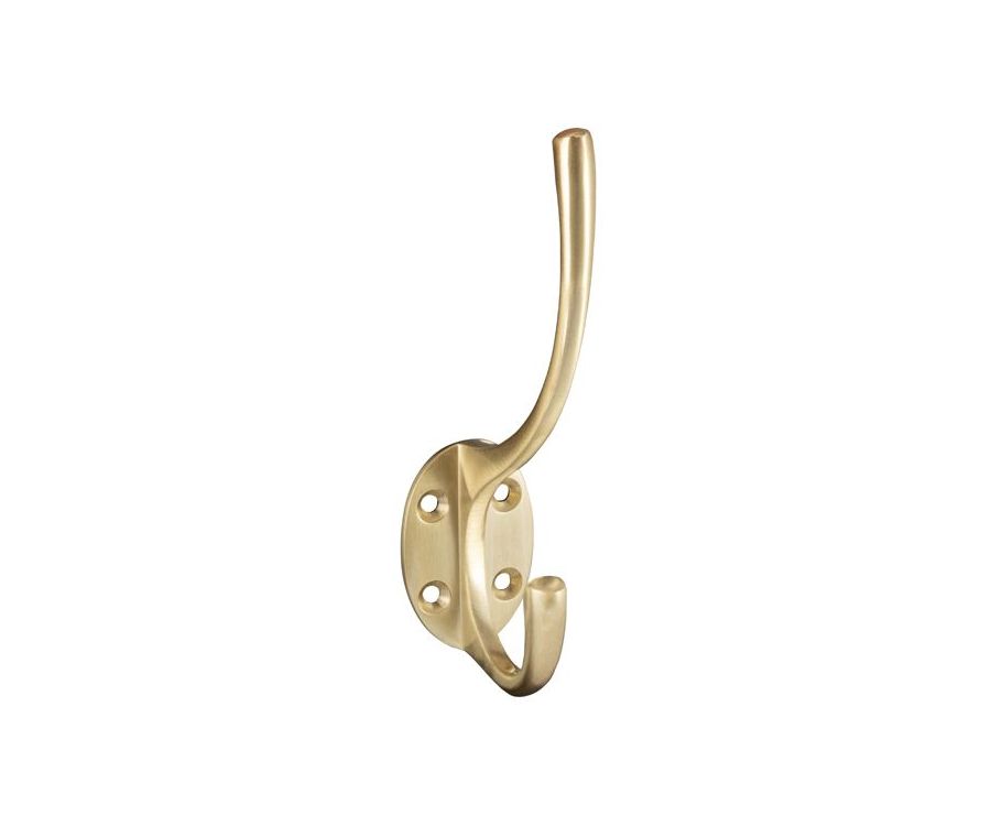 Satin Brass Single Hat & Coat Hook | AA25SB