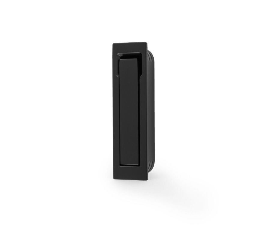A&W Matt Black Square Sliding Door Edge Flush Pull  | AW990BL