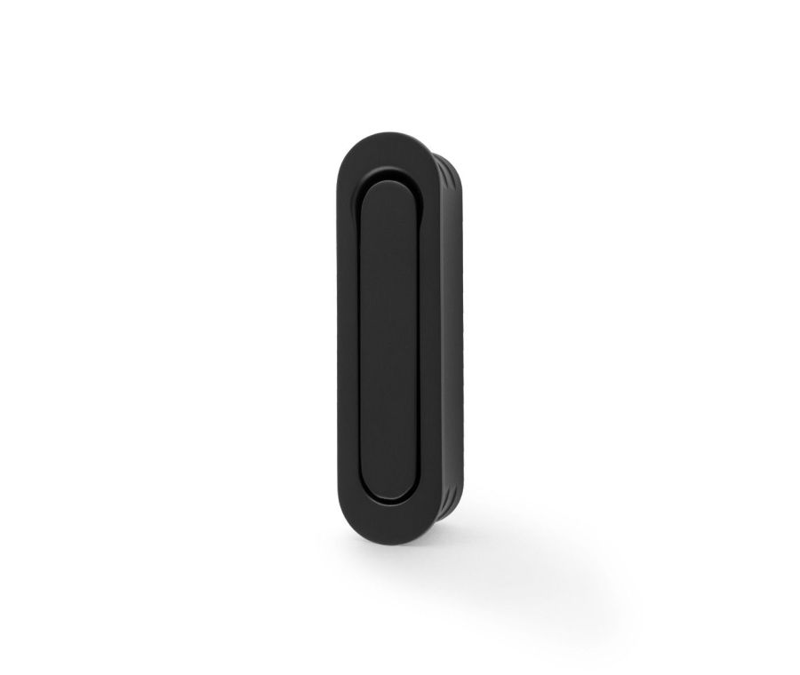 A&W Matt Black Radius Sliding Door Edge Flush Pull  | AW991BL