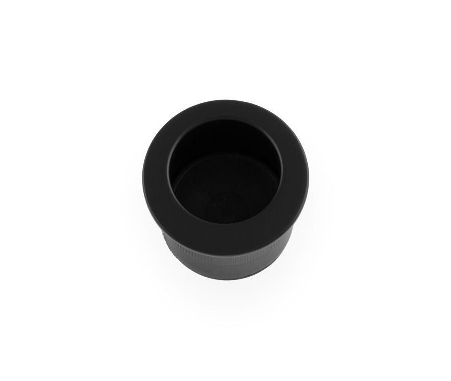 A&W Matt Black Round Sliding Door Finger Edge Pull  | AW992MB