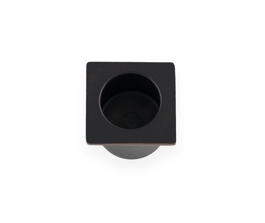 A&W Black Square Sliding Door Finger Edge Pull  | AW993BL