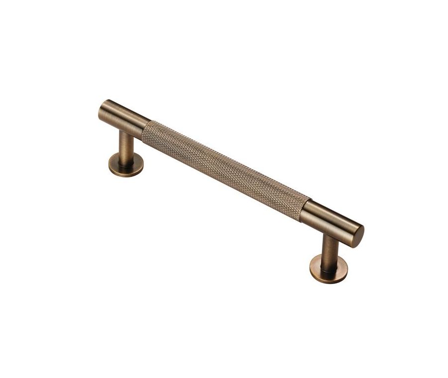 Antique Brass 158mm Knurled Pull Handle | FTD700BAB