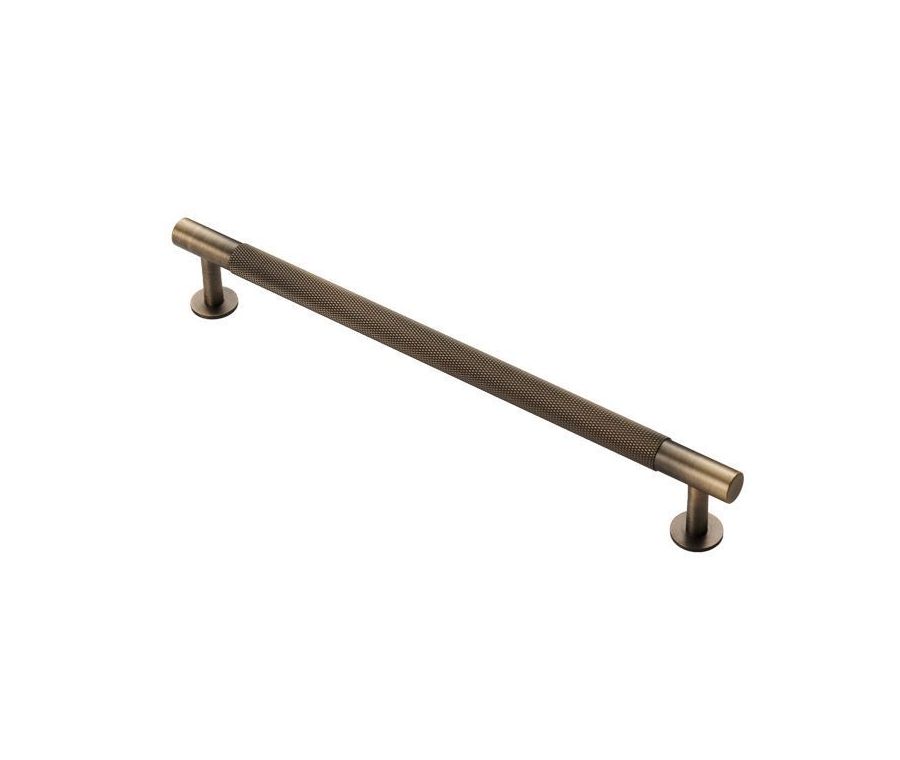 Antique Brass 254mm Knurled Pull Handle | FTD700EAB