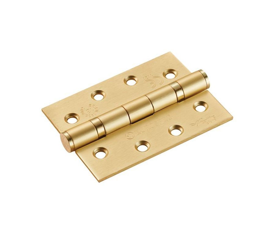 Pair 102mm Grade 13 Satin Brass Ball Bearing Hinge | HIN1433P/13SB