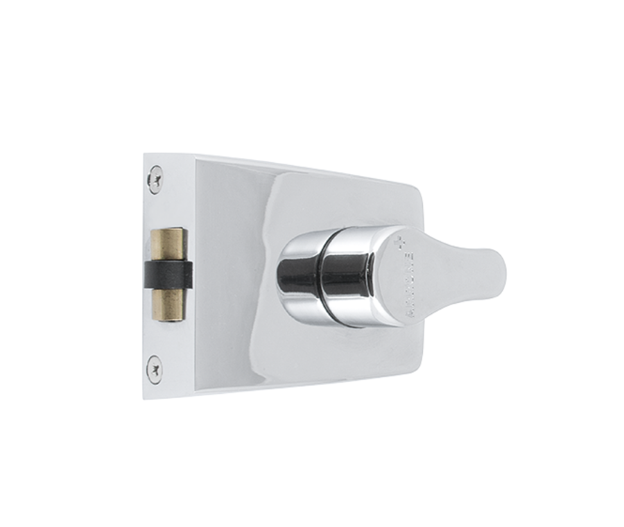 Polished Chrome Standard Deadlocking Rim Cylinder Roller Latch | AR850-PC-PC