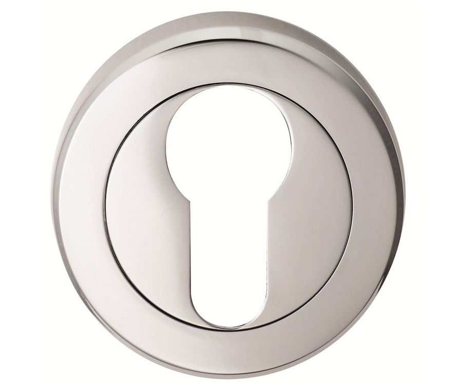 Carlisle Brass Satin Chrome 51mm Euro Profile Key Escutcheon | SZM001SC