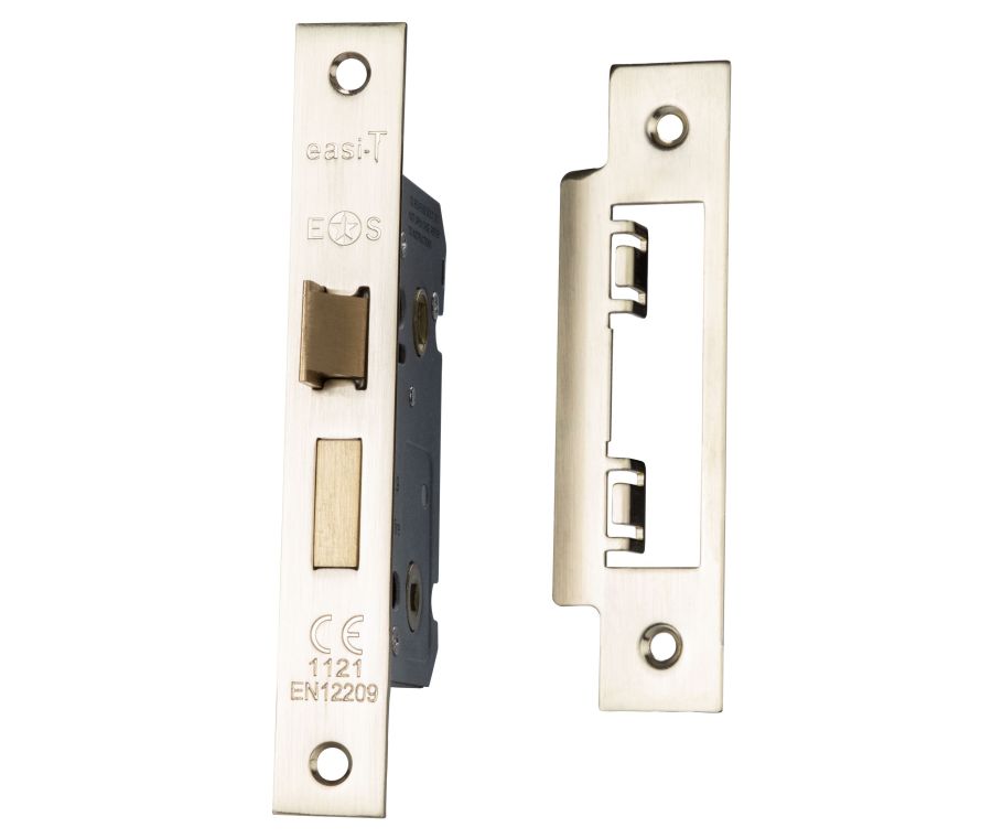 76mm Satin Brass Easi T Bathroom Lock | BAE5030SB