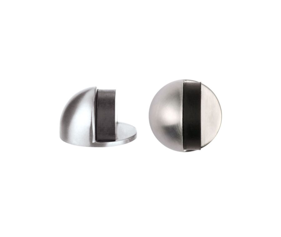 Satin Stainless Steel 45mm dia. Concealed Fix Oval Floor Mounted Door Stop | ZAS06SS