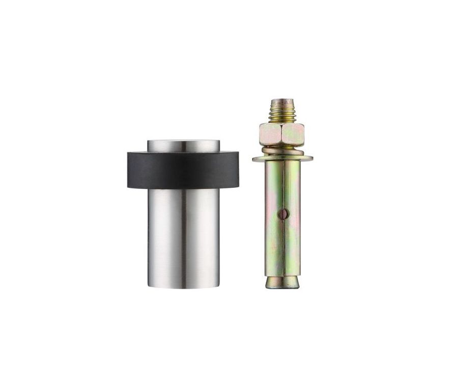 Satin Stainless Steel 30x40mm Heavy Duty Anchored Floor Mounted Door Stop | ZAS91SS