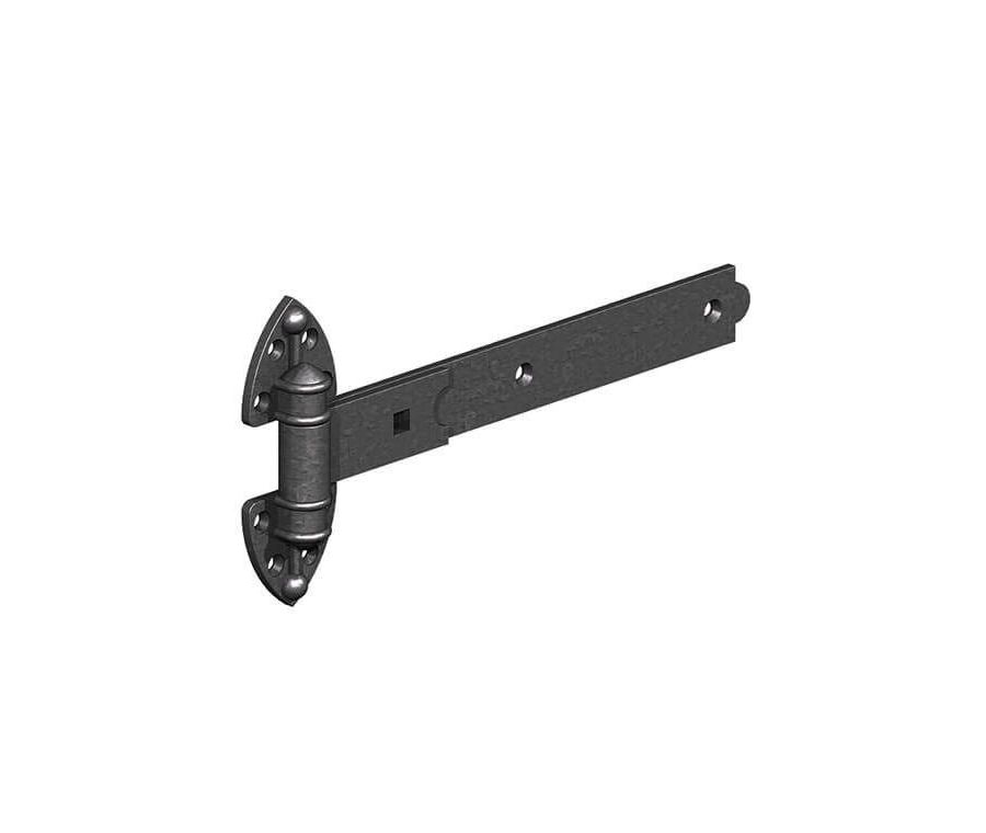 Pair 750mm Black Japanned Heavy Reversible Hinge with Cups | 0177503