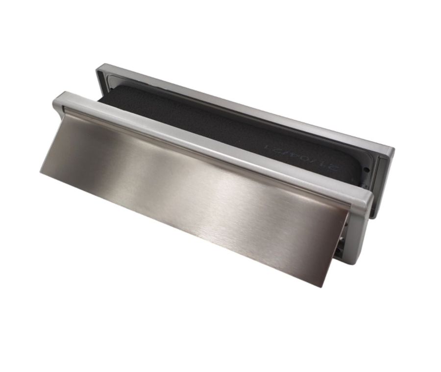 272x70mm Satin Stainless Steel Astro Eco Telescopic Letter Box FX