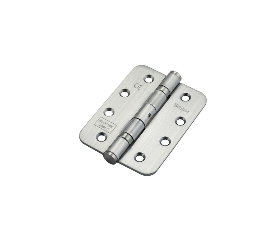 Eclipse Satin Chrome 102mm Grade 11 Radius Steel BB Hinges  | 14104
