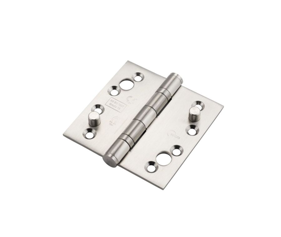 Eclipse Satin Stainless Steel 102 x 102mm Grade 13 Security Hinges  | 14867