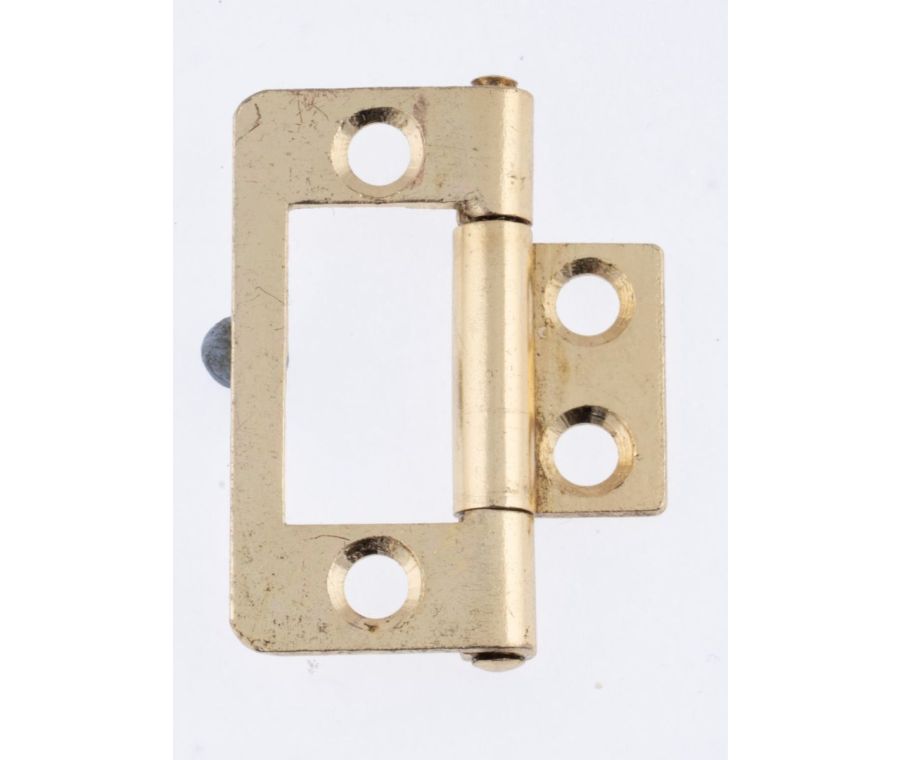 Pair Eclipse 40mm Electro Brass Flush Hinges | 14960