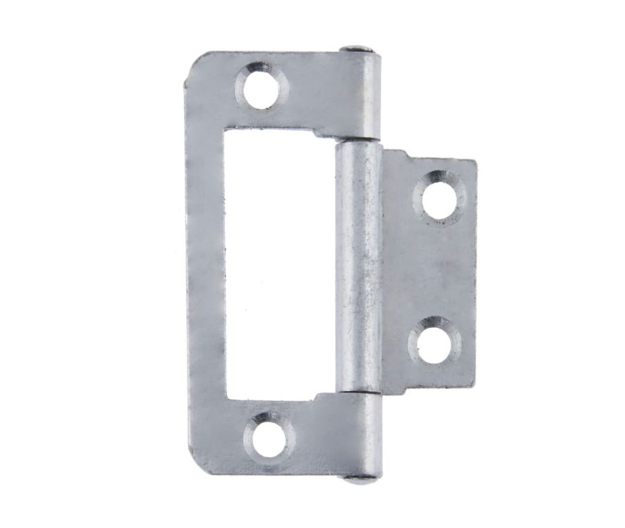Pair Eclipse 50mm BZP Flush Hinges | 14963