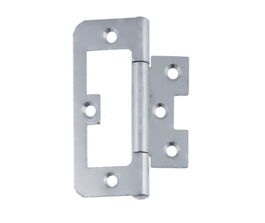 Pair Eclipse 76mm BZP Flush Hinges | 14965
