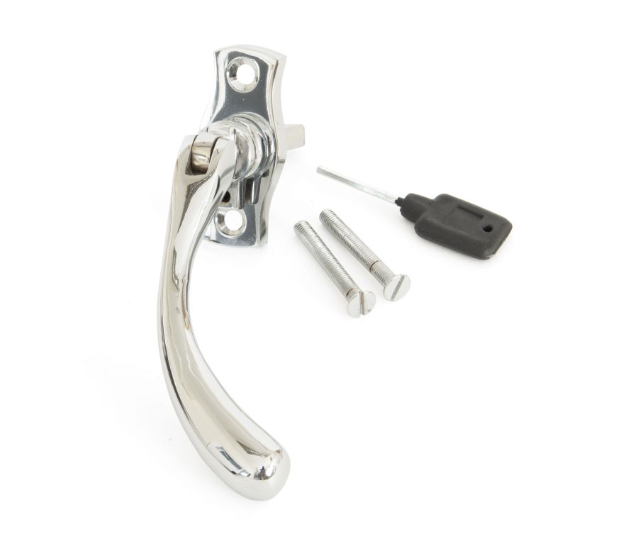From the Anvil Polished Chrome Peardrop Right Handed Window Espagnolette | 20415R
