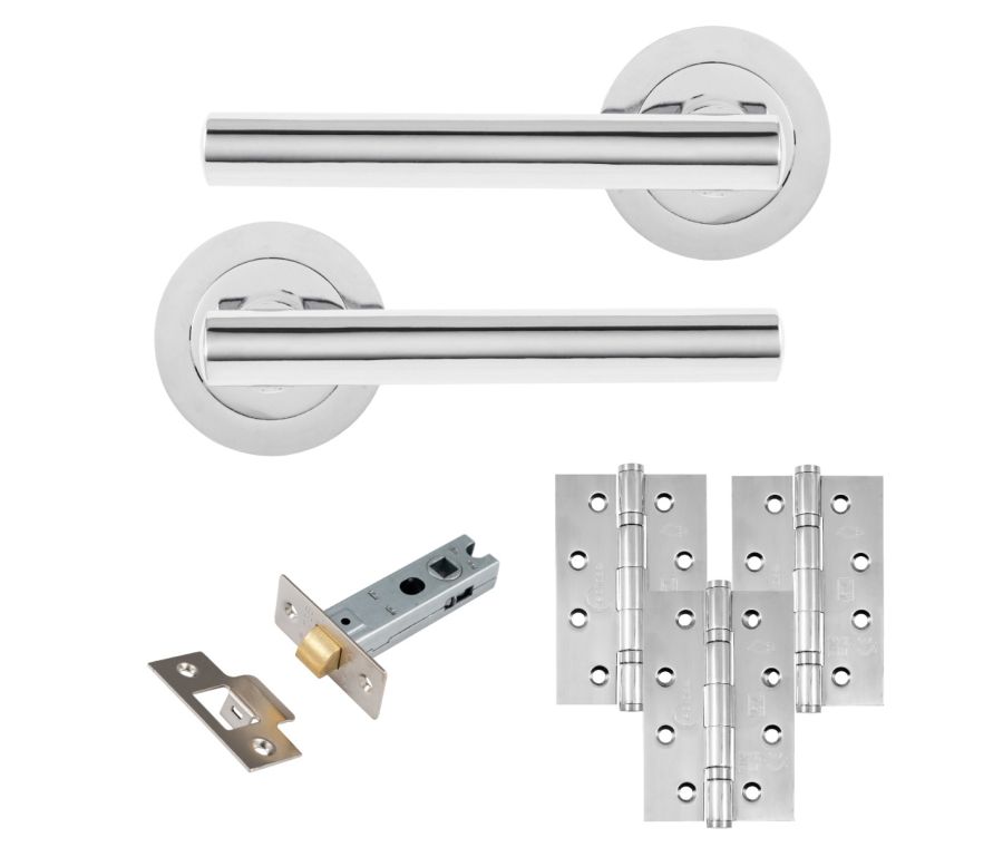 Eclipse Freestyle Polished Chrome Corvette Latch Door Pack | 102x67mm (4