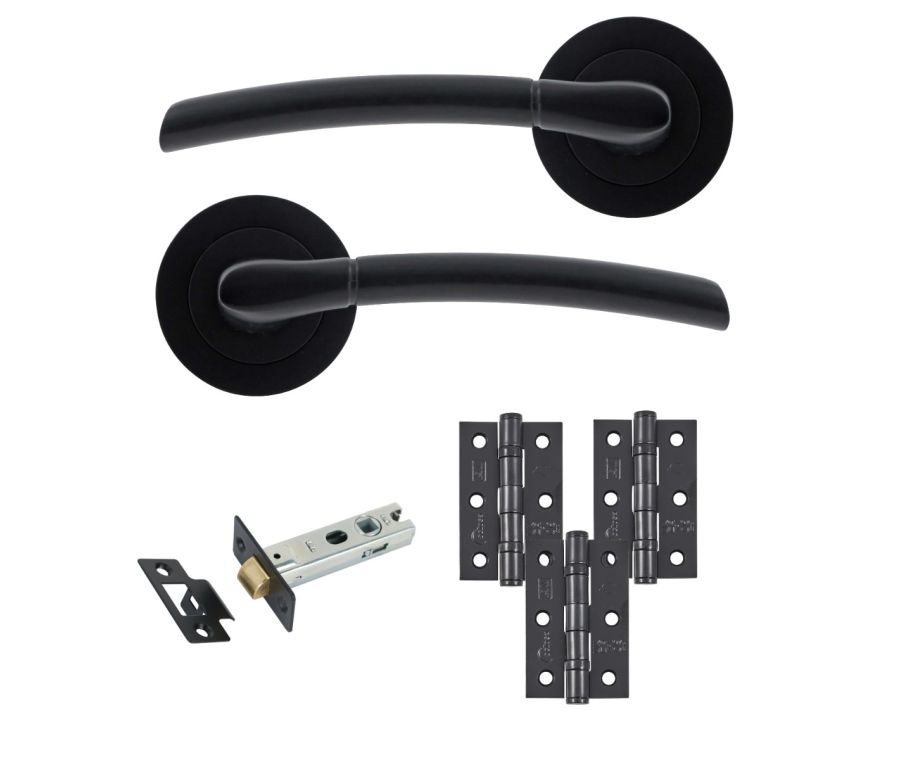 Eclipse Freestyle Matt Black Tifosi Latch Door Pack | 76x51mm (3