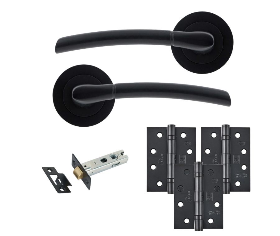 Eclipse Freestyle Matt Black Tifosi Latch Door Pack | 102x76mm (4