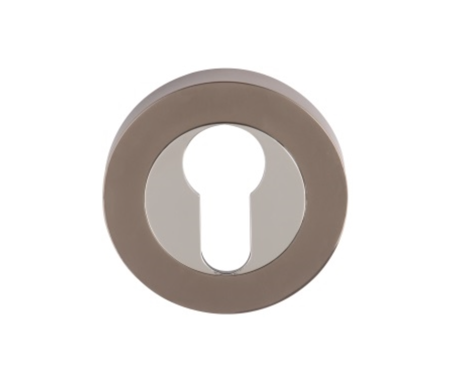 Flex Black Nickel / Polished Chrome Euro Escutcheon
