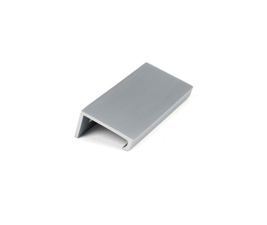 Satin Chrome 100mm Plain Edge Pull | 50727