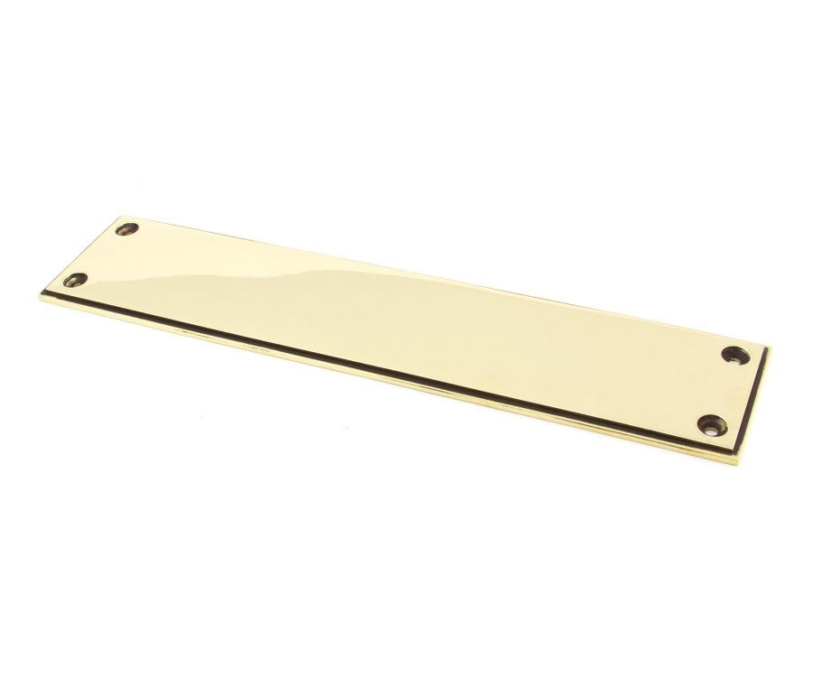 From the Anvil 300 x 65mm Aged Brass Art Deco Finger Plate | 45389