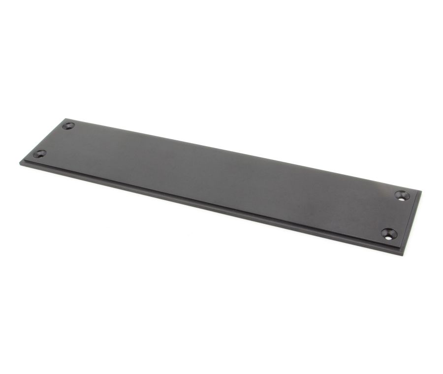 From the Anvil 300 x 65mm Aged Bronze Art Deco Finger Plate | 45392