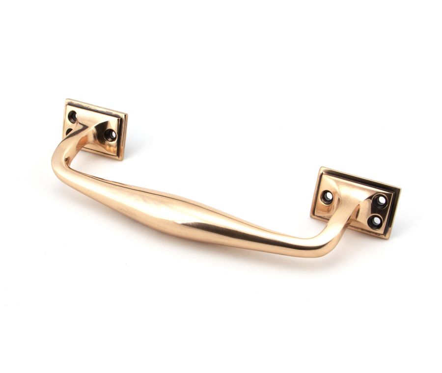 From the Anvil Polished Bronze Small Art Deco Pull Handle | 45465