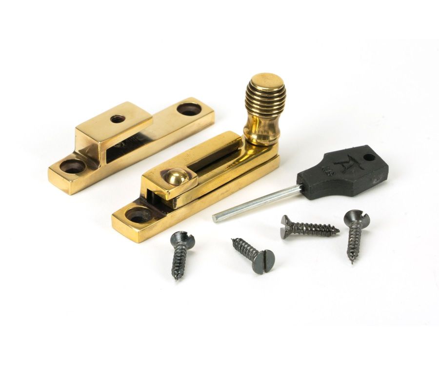 From the Anvil Aged Brass Beehive Quadrant Fastener - Narrow | 45480