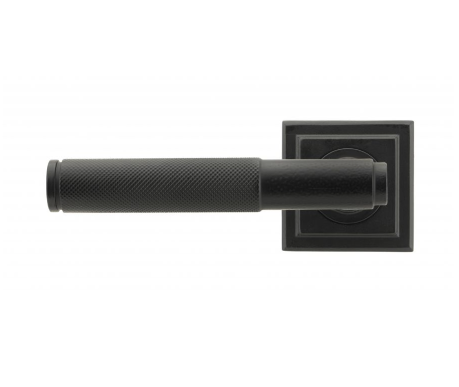 Set From the Anvil Matt Black Brompton Lever on Square rose | 45678
