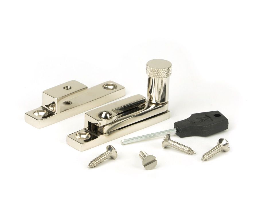 From the Anvil Polished Nickel Brompton Quadrant Fastener - Narrow | 45983