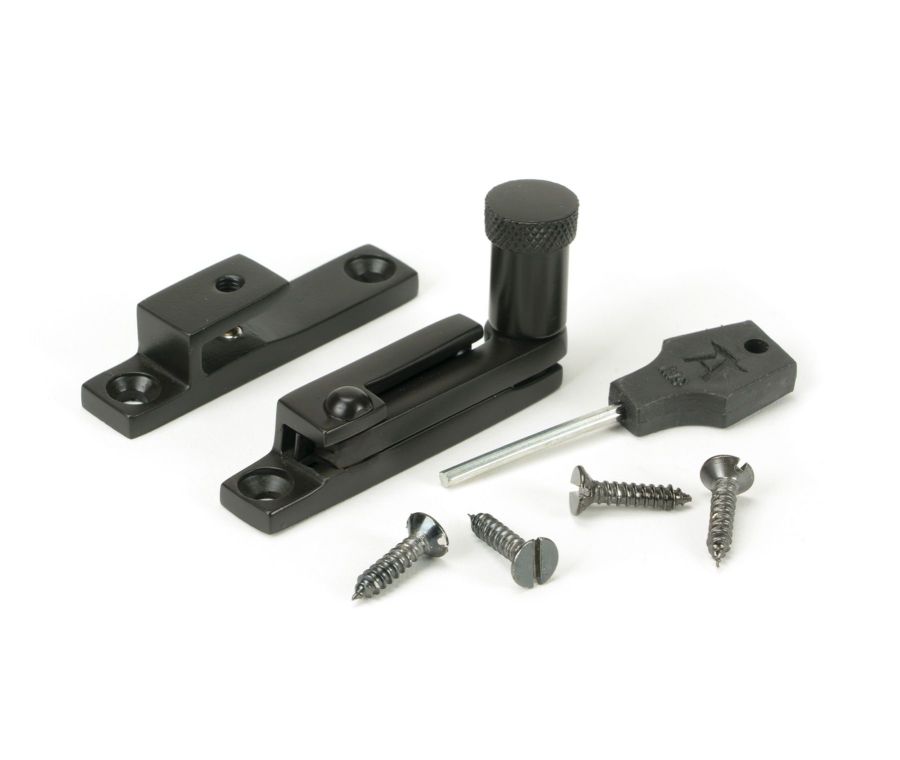 From the Anvil Aged Bronze Brompton Quadrant Fastener - Narrow | 45985