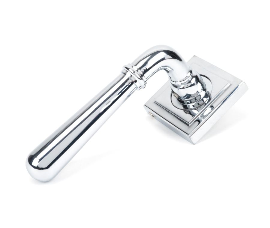 Set Polished Chrome Newbury Lever on Square rose | 46056