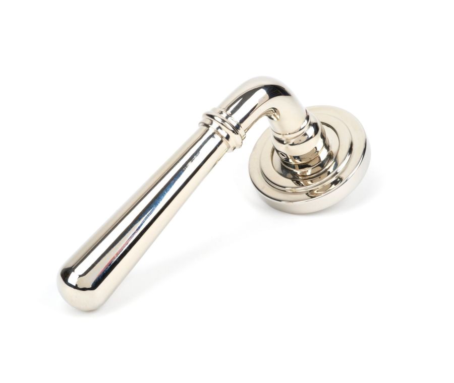 Set Polished Nickel Newbury Lever on Art Deco rose | 46058