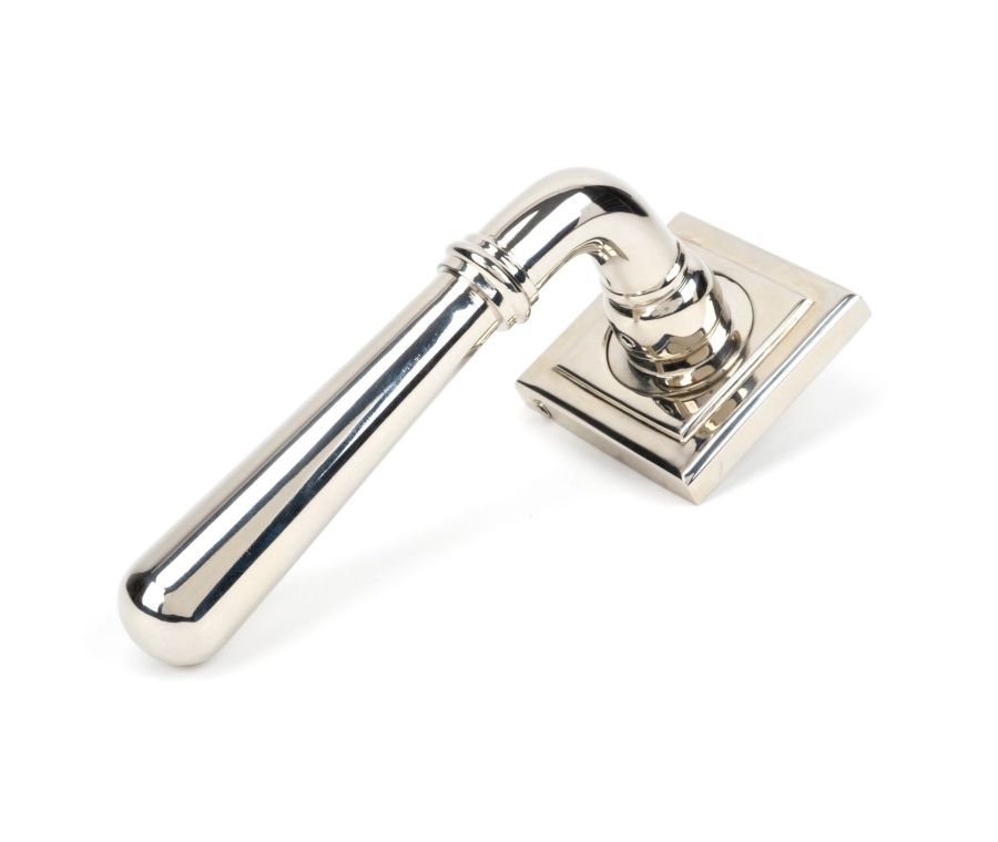 Set Polished Nickel Newbury Lever on Square rose | 46060