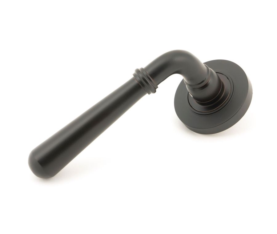 Set Aged Bronze Newbury Lever on Plain rose | 46061