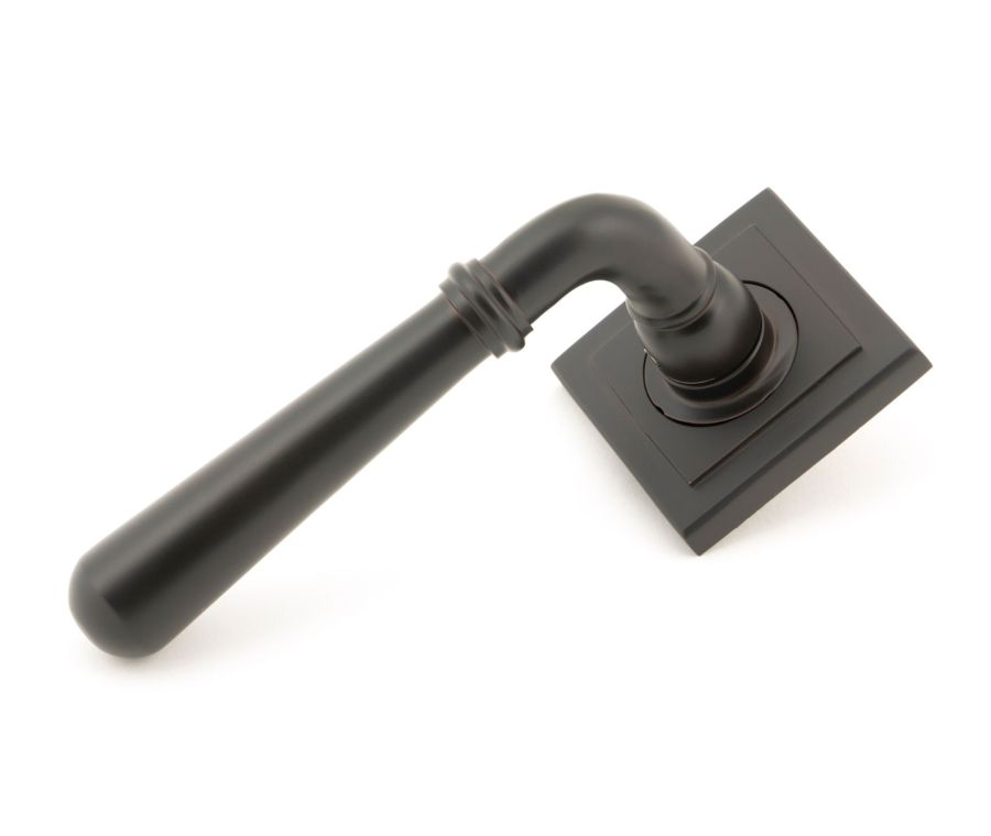 Set Aged Bronze Newbury Lever on Square rose | 46064| 50032