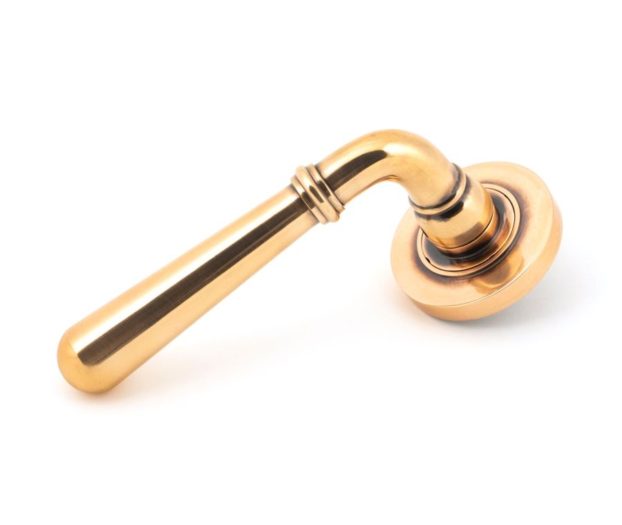 Set Polished Bronze Newbury Lever on Plain rose | 46065 | 50033