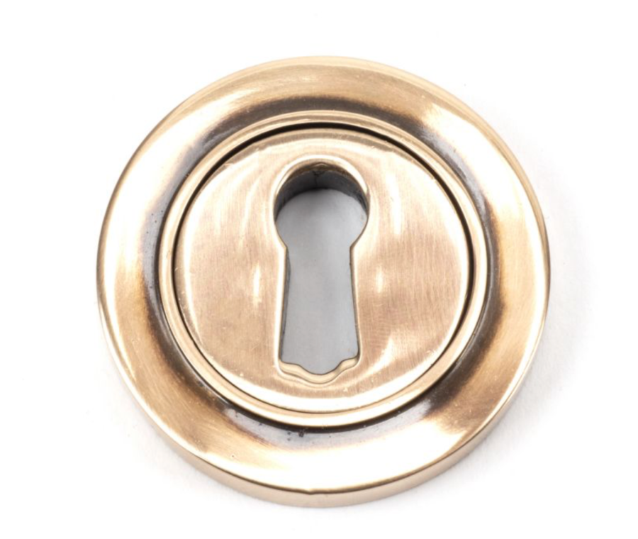 From the Anvil Polished Bronze Plain Rose Standard Escutcheon | 46117