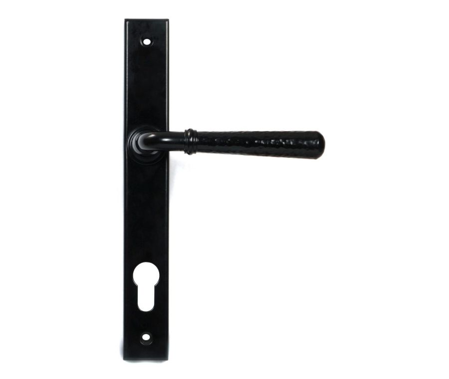Set Black Hammered Newbury Slimline Espag. Lock Set | 46387