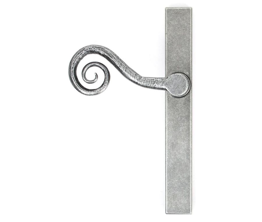 Pewter Monkeytail Slimline Lever Espag. Latch Set - LH | 46398L