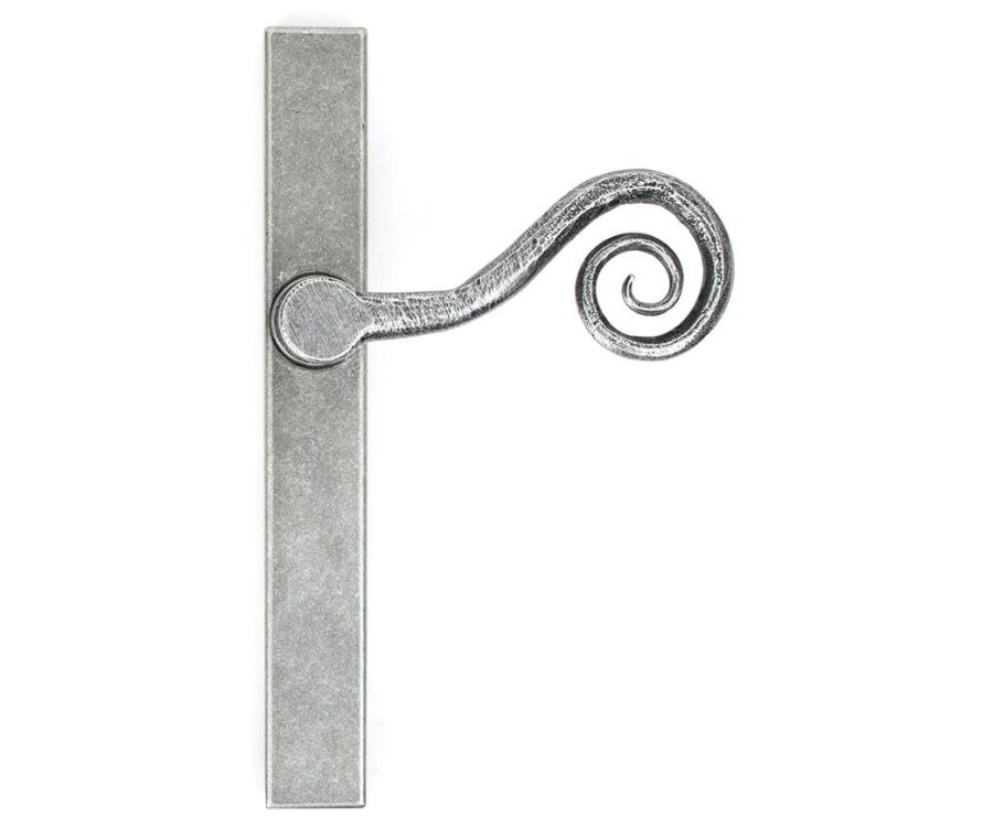 Pewter Monkeytail Slimline Lever Espag. Latch - RH | 46398R