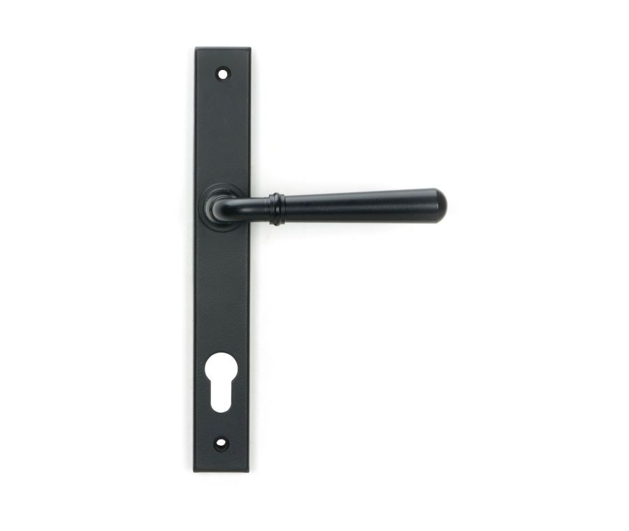 Set Matt Black Newbury Slimline Lever Espag. Lock Set | 46413