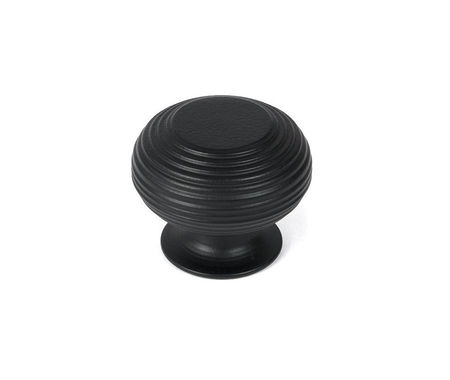 Matt Black Beehive Cabinet Knob 40mm | 46468