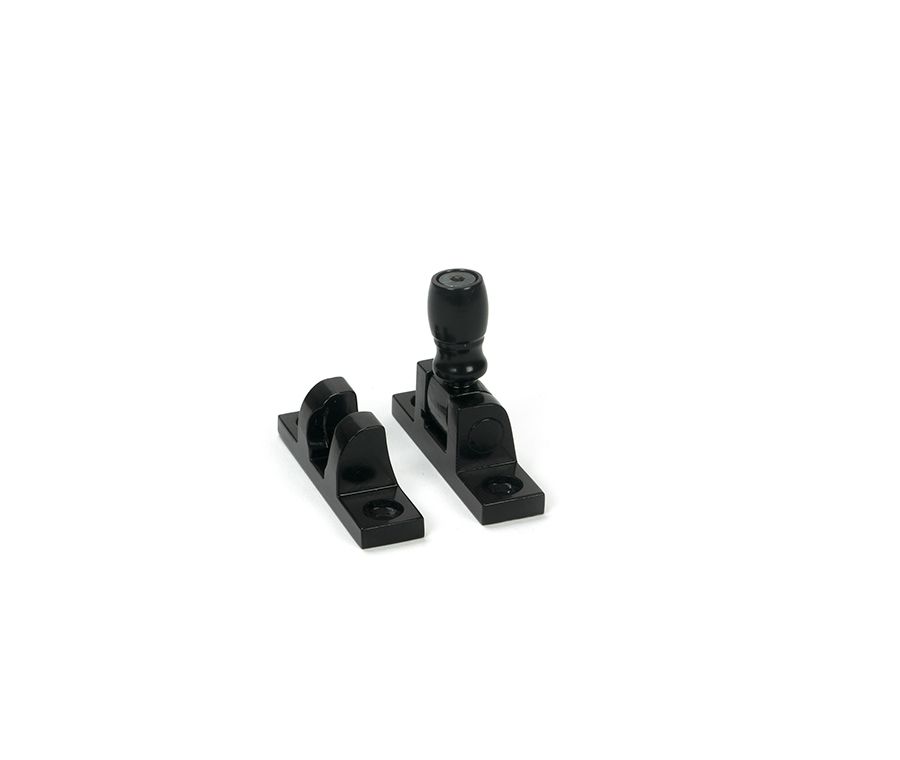 Black Mushroom Brighton Fastener - Narrow (Square)